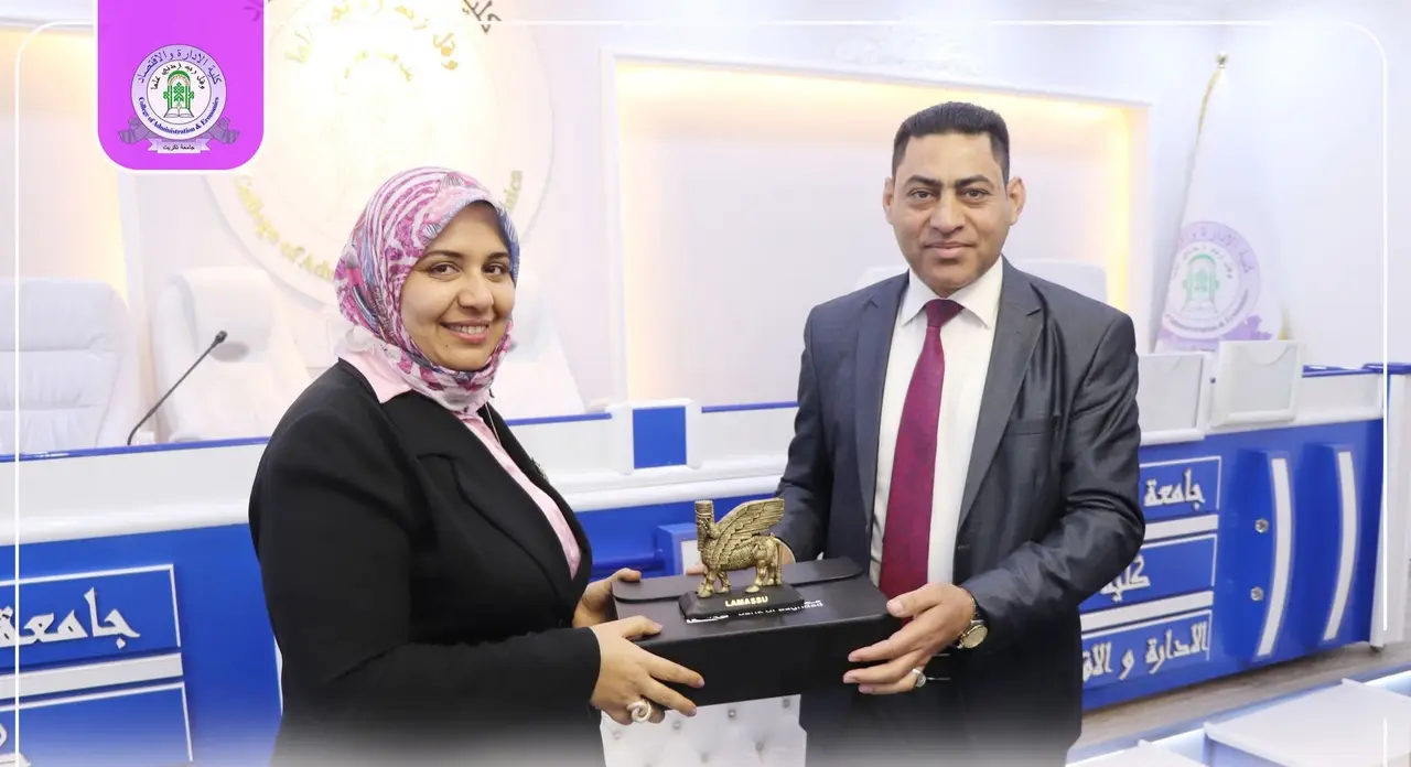 في مؤتمرها الدولي السابع.. جامعة تكريت تكرم الدكتورة صدفة الطاهر بدرع 