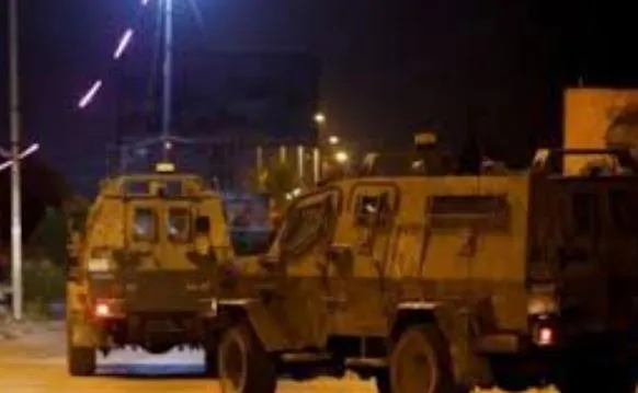 قوات الاحتلال الإسرائيلي تقتحم المنطقة الشرقية من نابلس