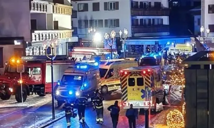 حالة طوارىء فى سويسرا عقب انفـجار بمنتجع للتزلج خلال احتفالات رأس السنة