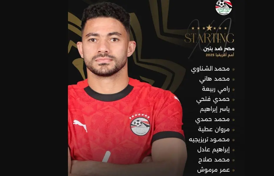 تشكيل منتخب مصر ضد بنين في دور الـ 16 لبطولة أفريقيا