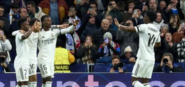 الملكي حديد في العهد الجديد.. ريال مدريد يسحق موناكو بسداسية في دوري أبطال أوربا