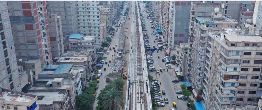 أحدث لقطات جوية تكشف تقدم أعمال المرحلة الأولى لمترو الإسكندرية