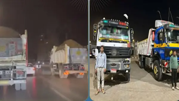 أمن القليوبية يضبط قائدي سيارتين نقل يسيران برعونة على الطريق 