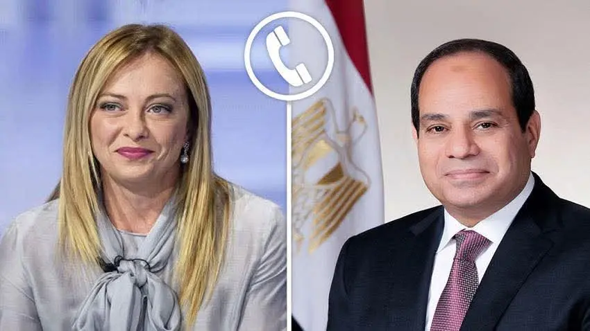 الرئيس السيسي وميلوني يبحثان هاتفياً سبل وقف التصعيد بالشرق الأوسط