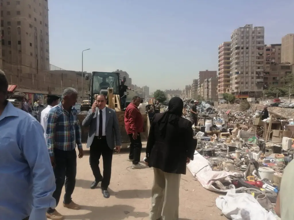 حملة مكبرة لإزالة إشغالات سوق الخردة بمنطي استجابة للنائبين مجاهد نصار وأشرف أمين