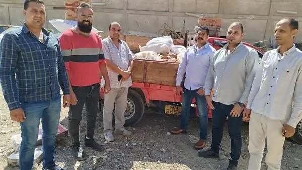 ضبط 600 كيلو حواوشي وسجق فاسد قبل ترويجه للمواطنين في الفيوم
